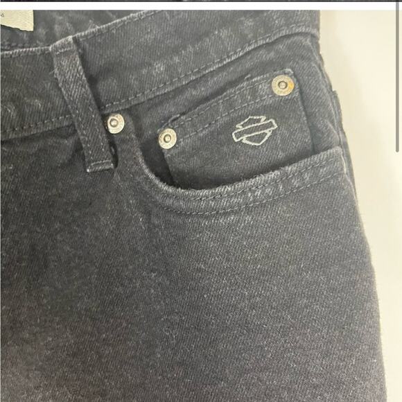 Harley Davidson black straight leg jeans - Picture 3 of 8